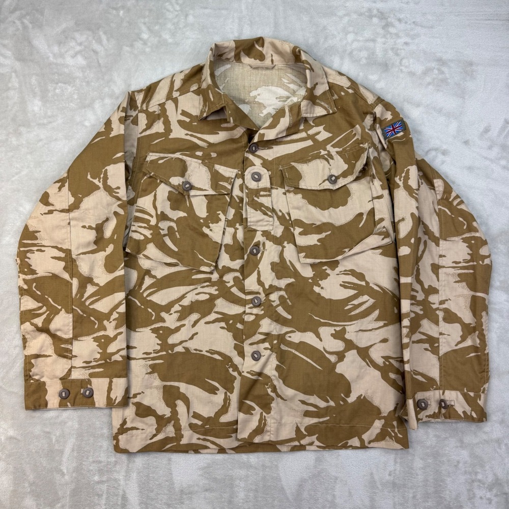 British Military Desert DPM Tropical Combat Jacket Shirt 180/104 Large Flag